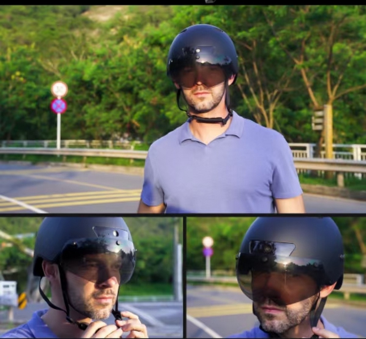 road bike helmet with turn signals