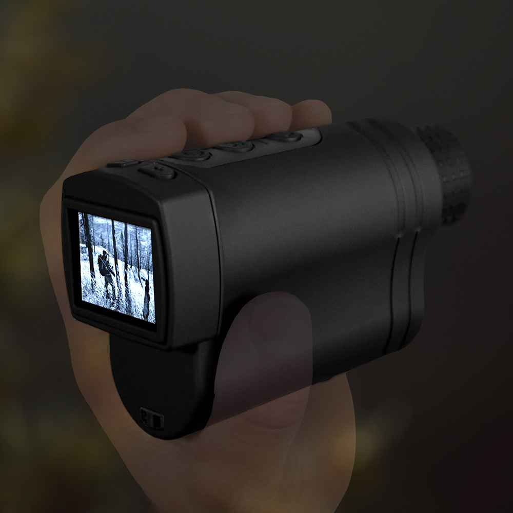 monocular with night vision, 3x optical and 2x digital zoom