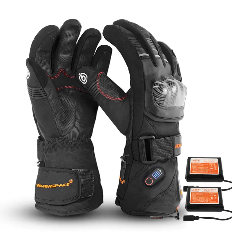 Gloves for winter heated by a 6000 Mah battery - extra warm