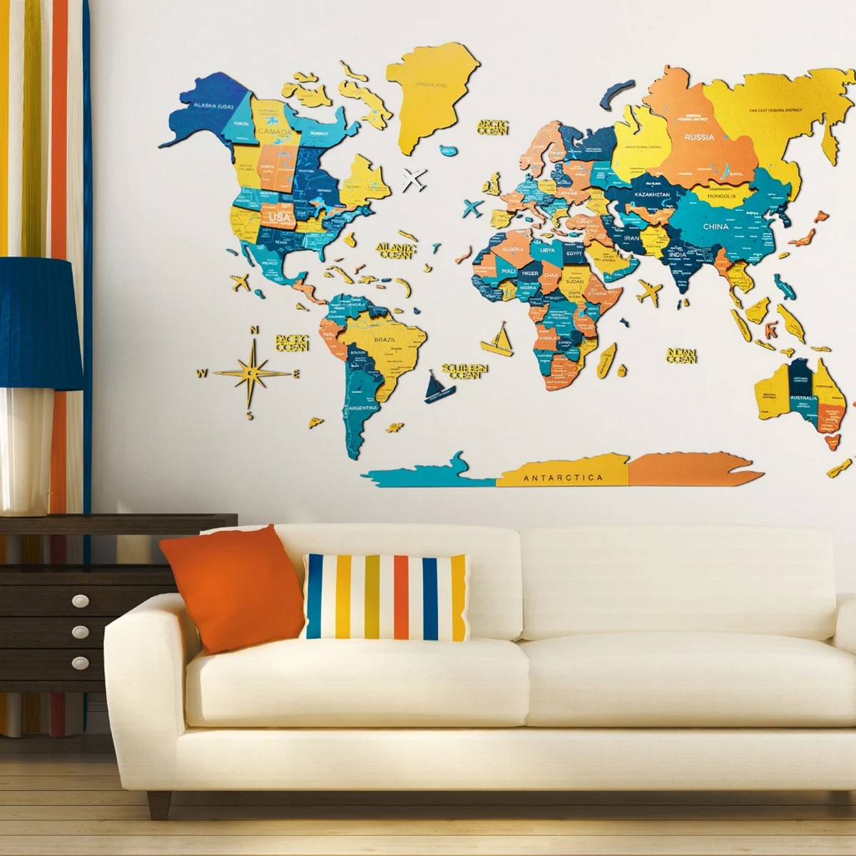 Wall map 