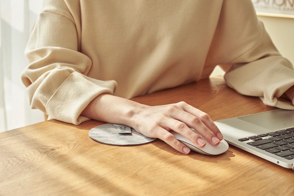 Heating pad for hands with USB up to 50°C LUXURY design from suede