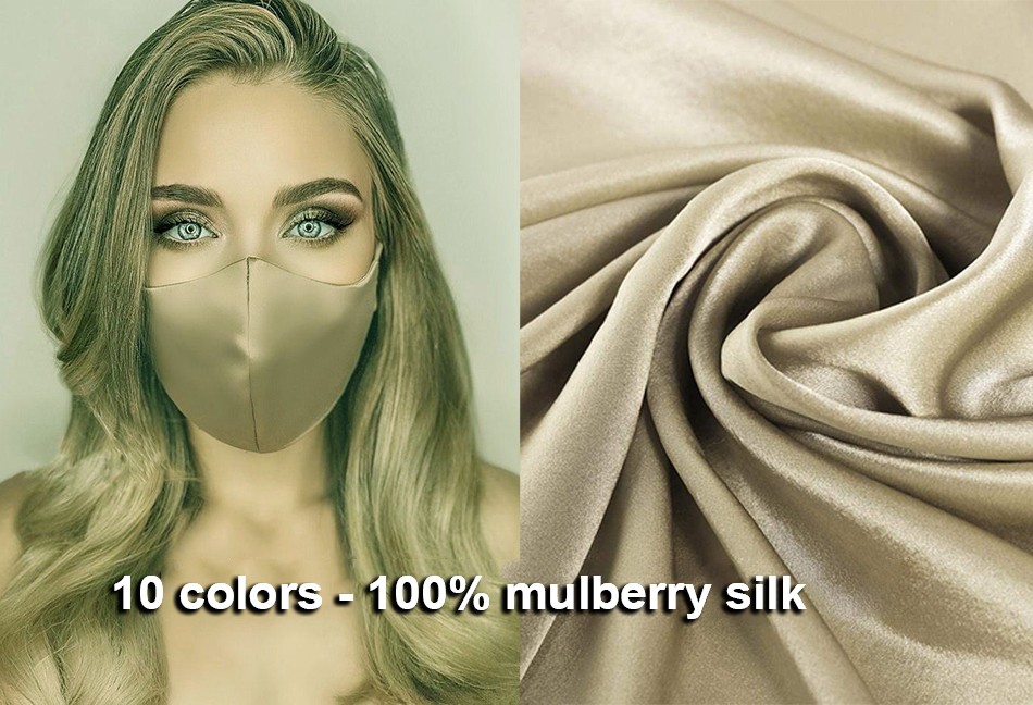 Luxury silk face masks