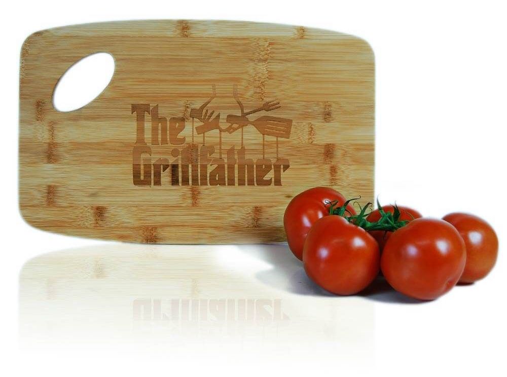 Wooden kitchen boards with motif GRILLFATHER