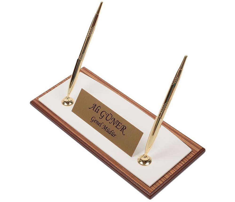 gold pen stand