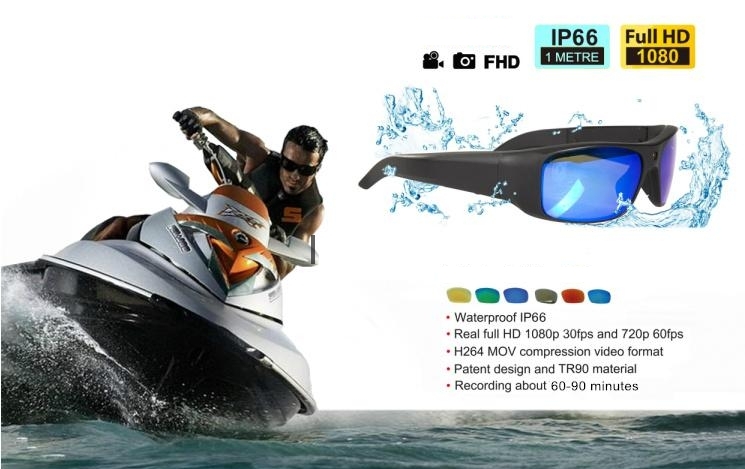 glasses with FULL HD waterproof camera