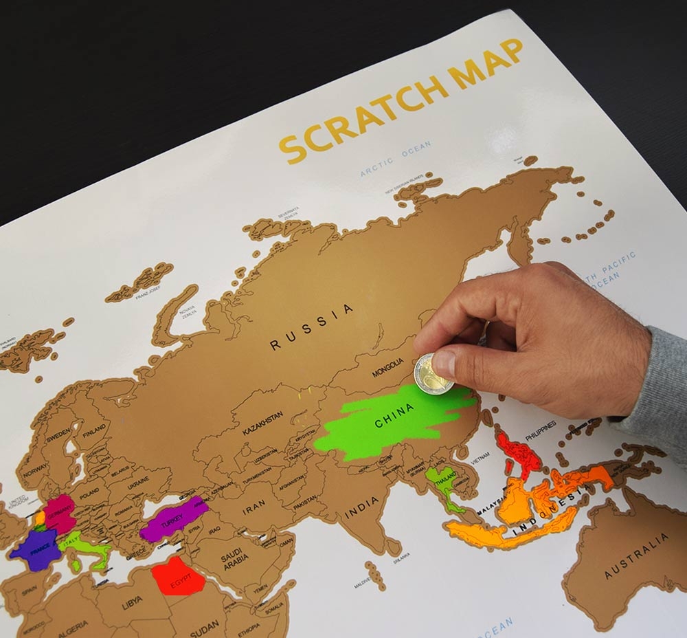 scratch map wiping
