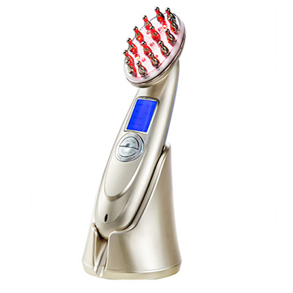 Portable electric massage hairbrush - LED infrared laser | Cool Mania
