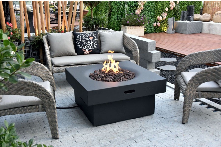 Table top fire pit - outdoor gas table