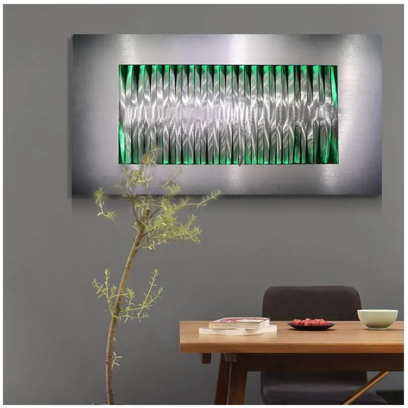 lighting wall paintings metal aluminum 3d