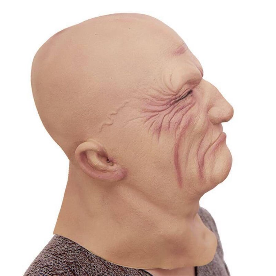 Halloween mask silicone bald man
