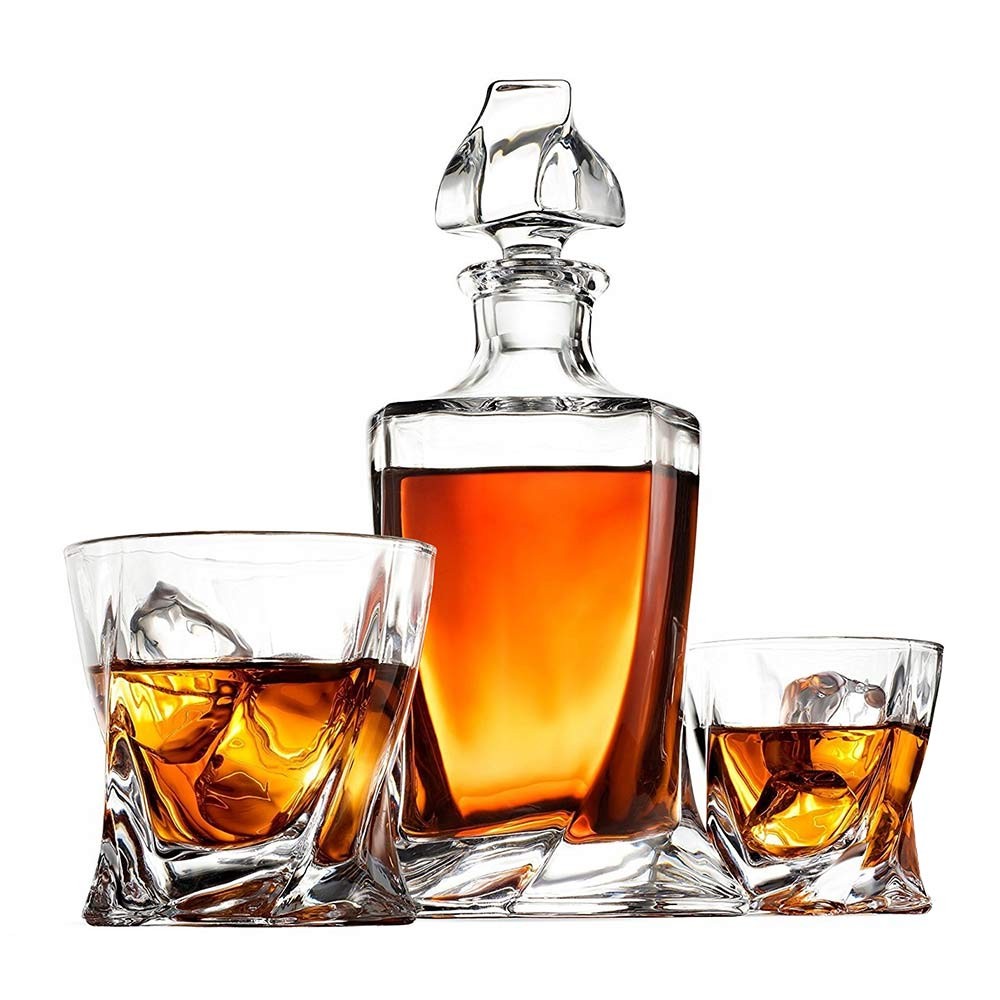 luxury drink set whiskey rum bourbon scotch