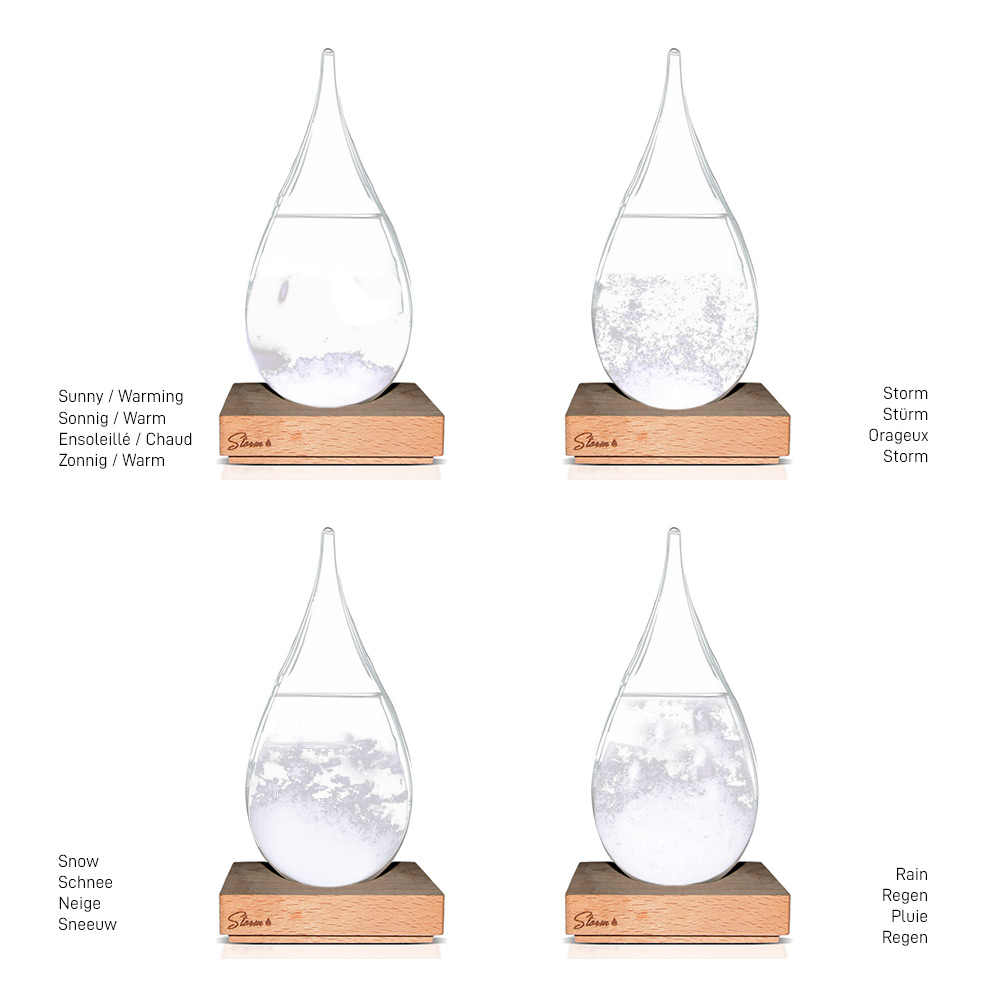 storm glass barometer weather forecast and predictor