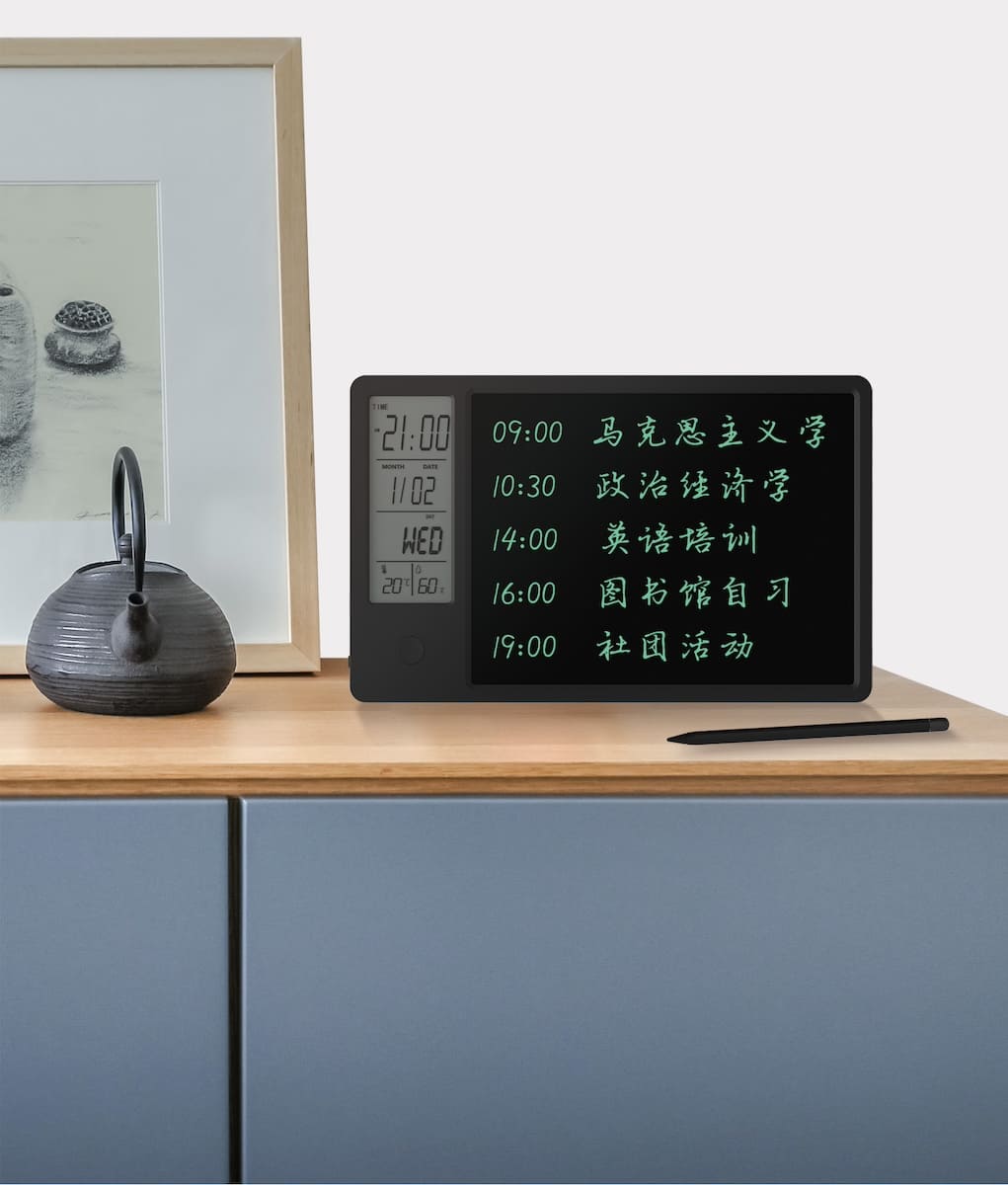 writing tablet with calendar