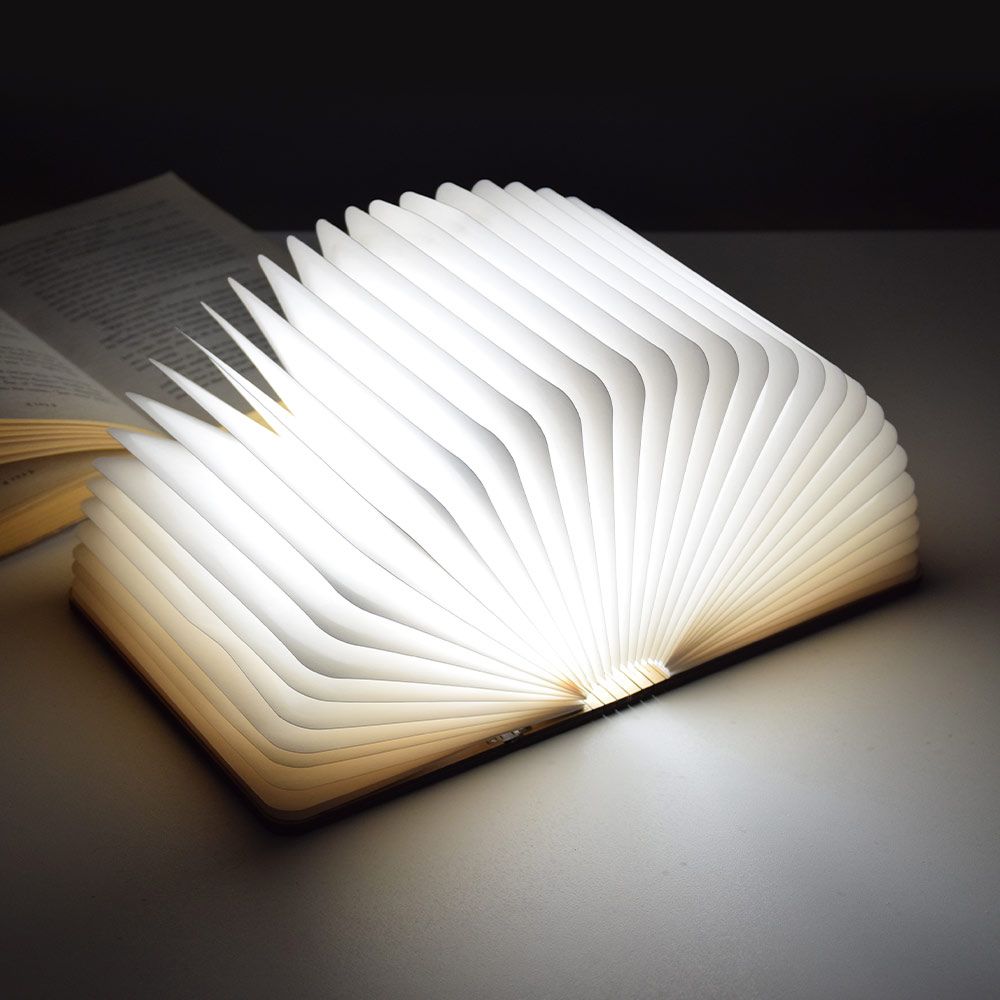 LED book - lamp in the shape of a folding book