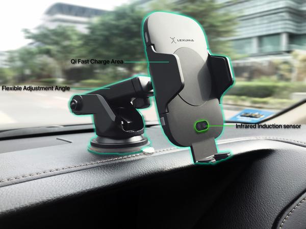 360 degree rotation of the car holder