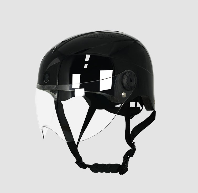 bike helmet with rear and front camera