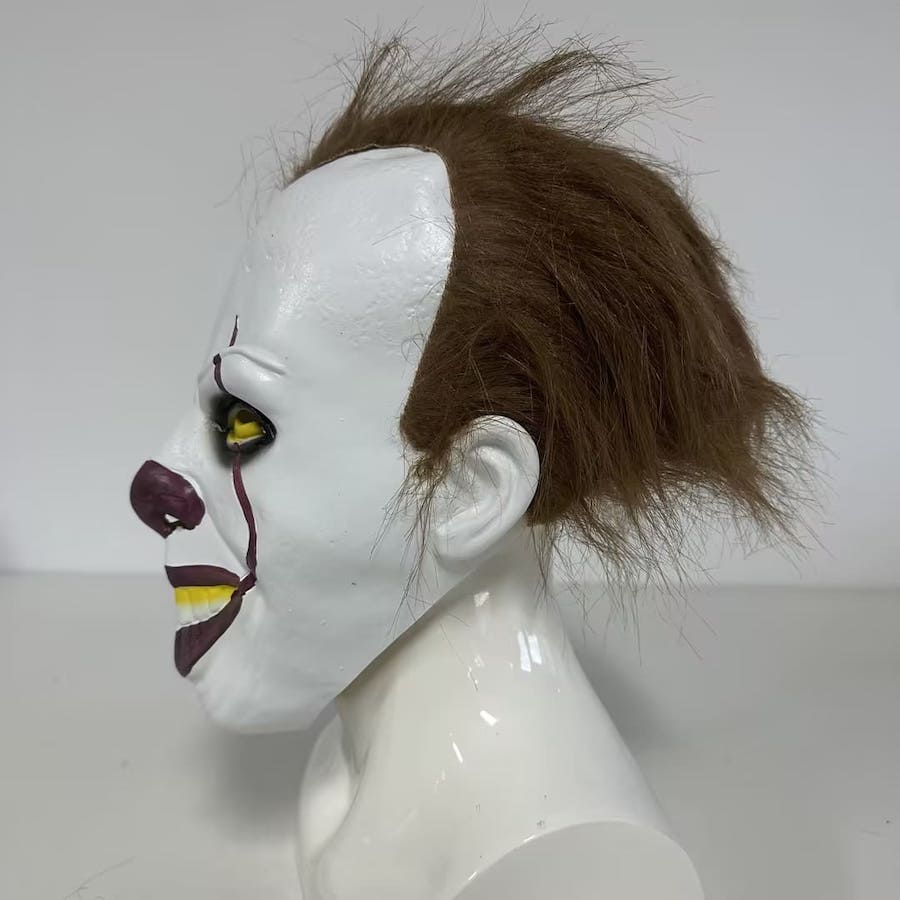 Scary clown mask for carnival