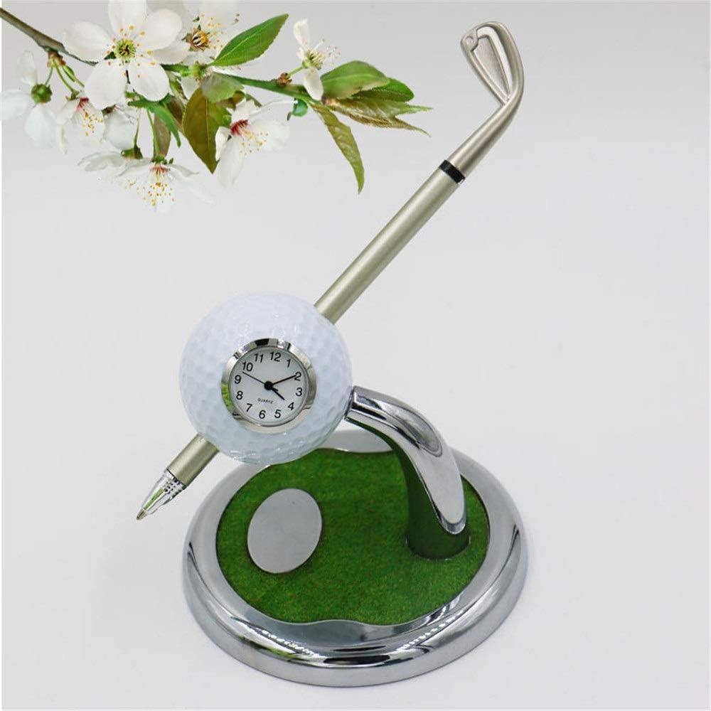 Pen with watch in golf stand