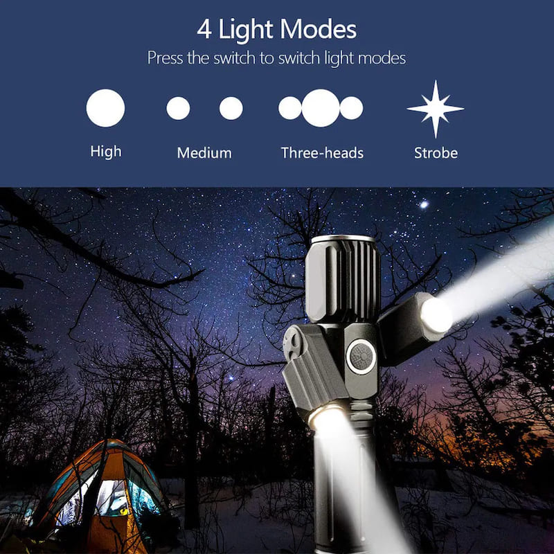 flashlight for lighting 4 lighting modes
