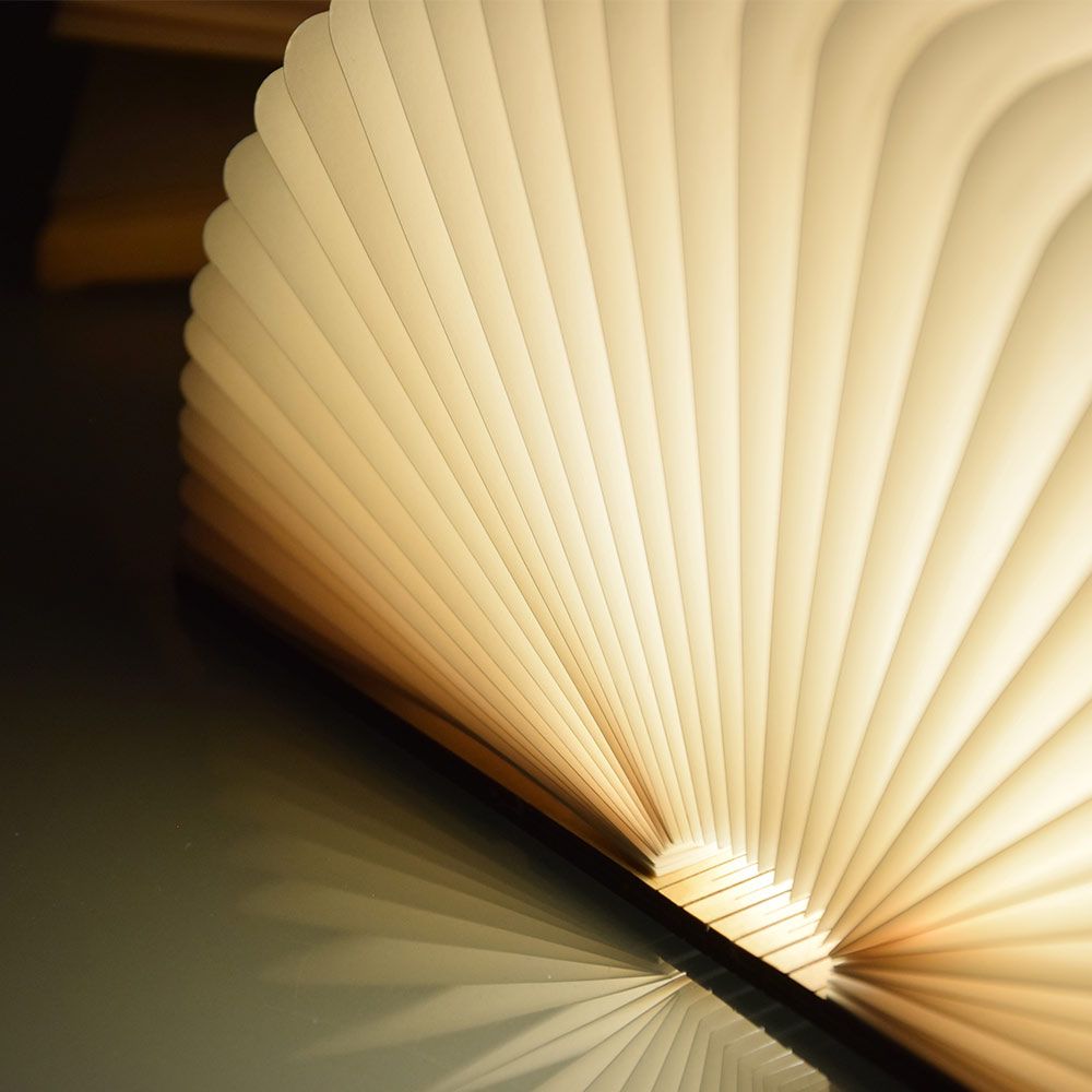 lighted book folding lamp