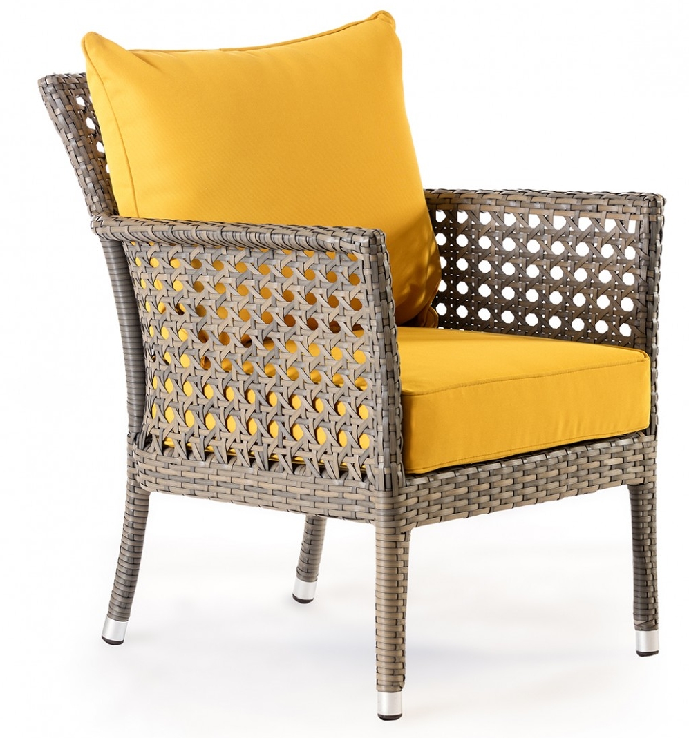 rattan garden couch armchair in modern luxury