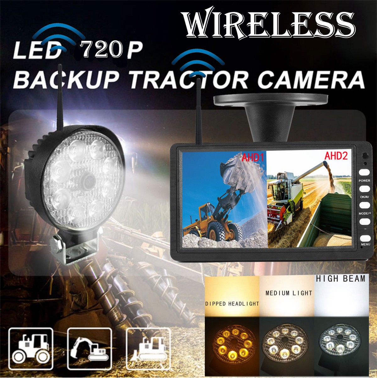 Backup set - Wifi camera with powerful white LED light and many functions