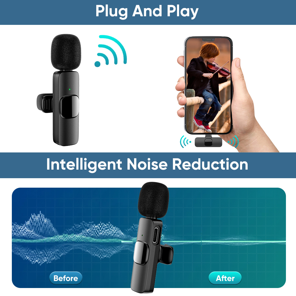 Wireless smartphone microphone for phone
