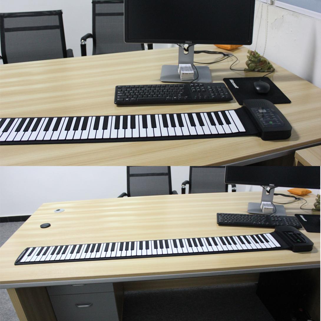 electric portable piano scrolling