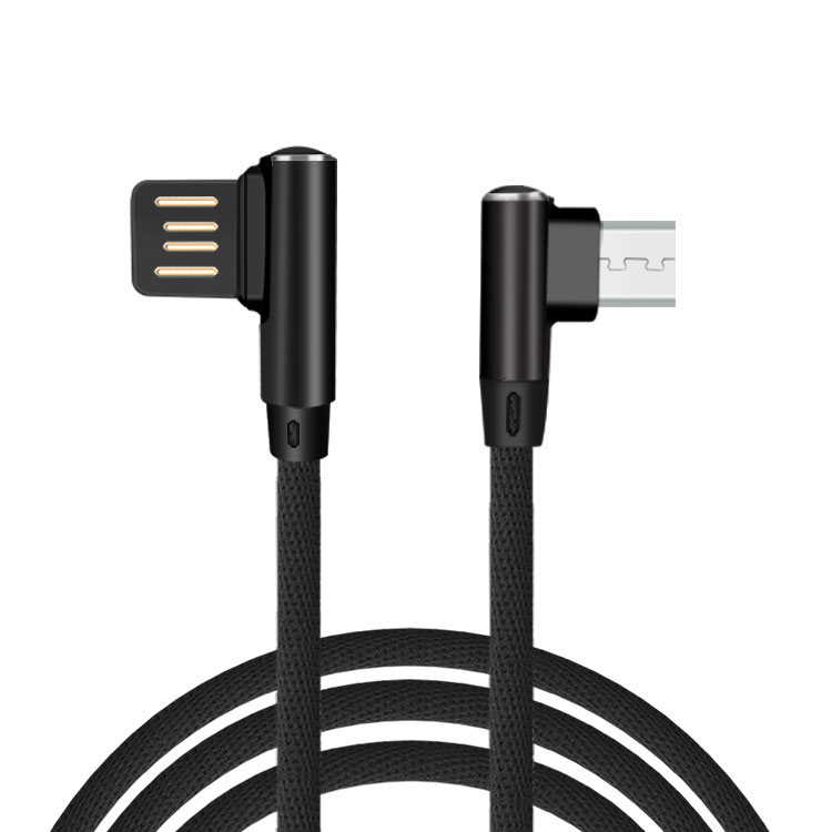 In Perseus Uiterlijk Micro USB cable with 90° design of connector and 1 m length | Cool Mania