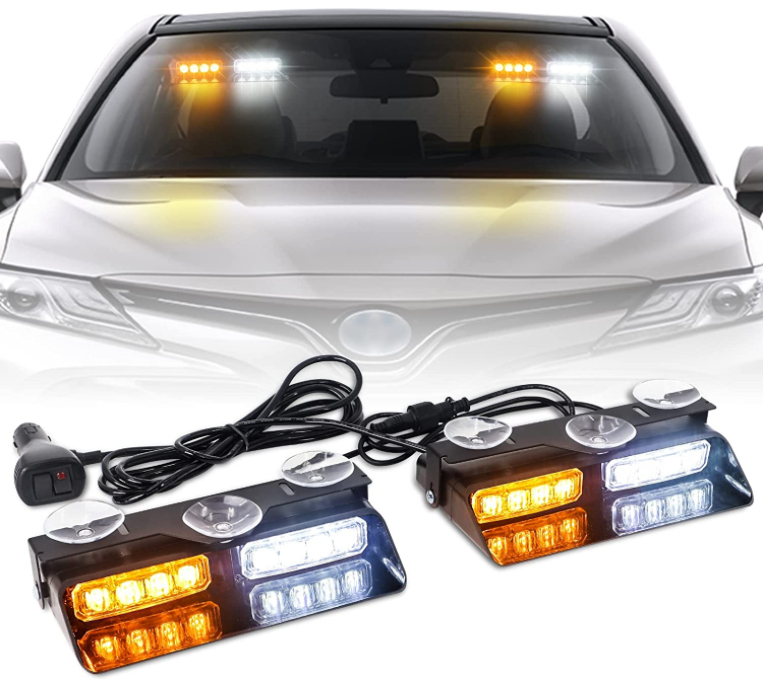 car emergency lights flashing car beacon (blue, red, white, yellow, purple)