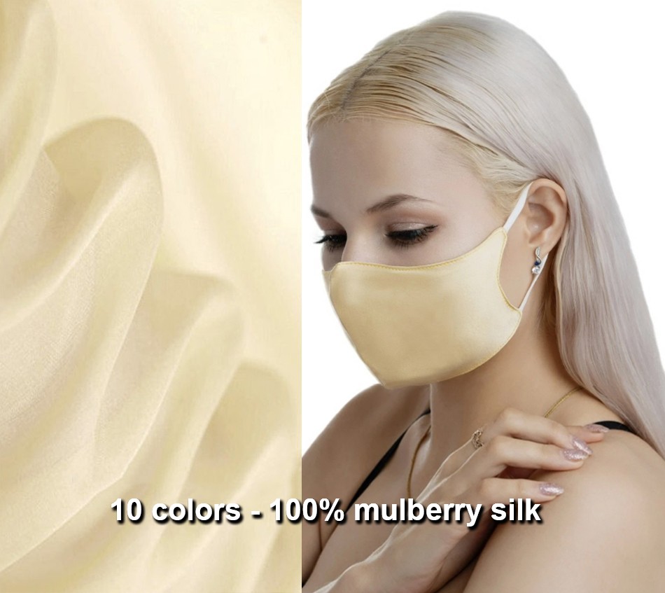 luxury face silk mask