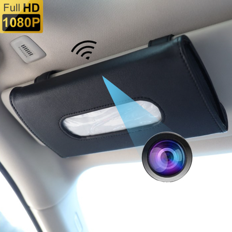 plafond Nat String string Handkerchief holder - spy hidden camera in car + WiFi + FULL HD 1080P |  Cool Mania