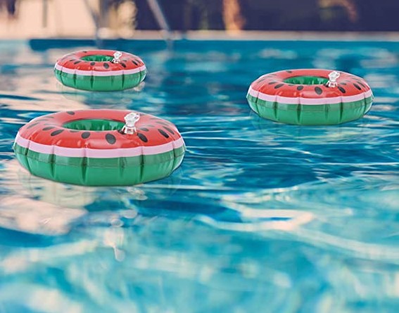 Watermelon pool cup holder