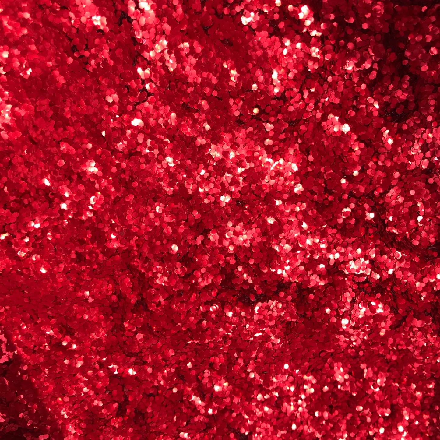 red glitter ornaments on the body hair sparkling