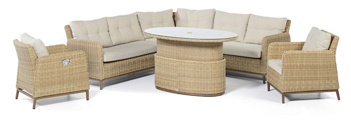 rattan furniture for the terrace, luxurious, modern, stylish